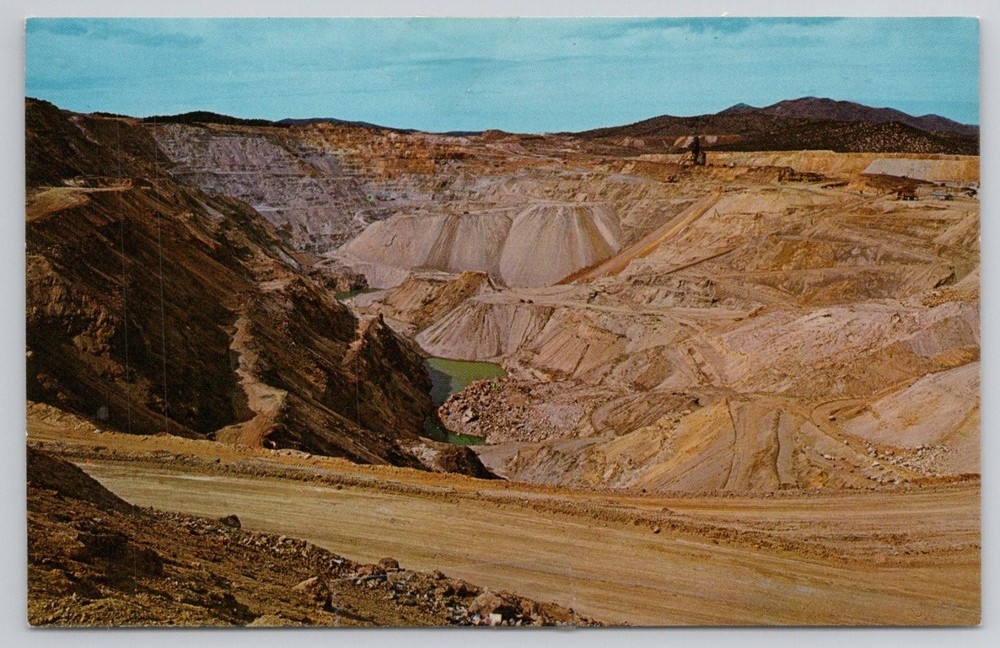 Ruth Copper Pit Nevada Postcard - Ely Open Mine Landscape Vintage Chrome
