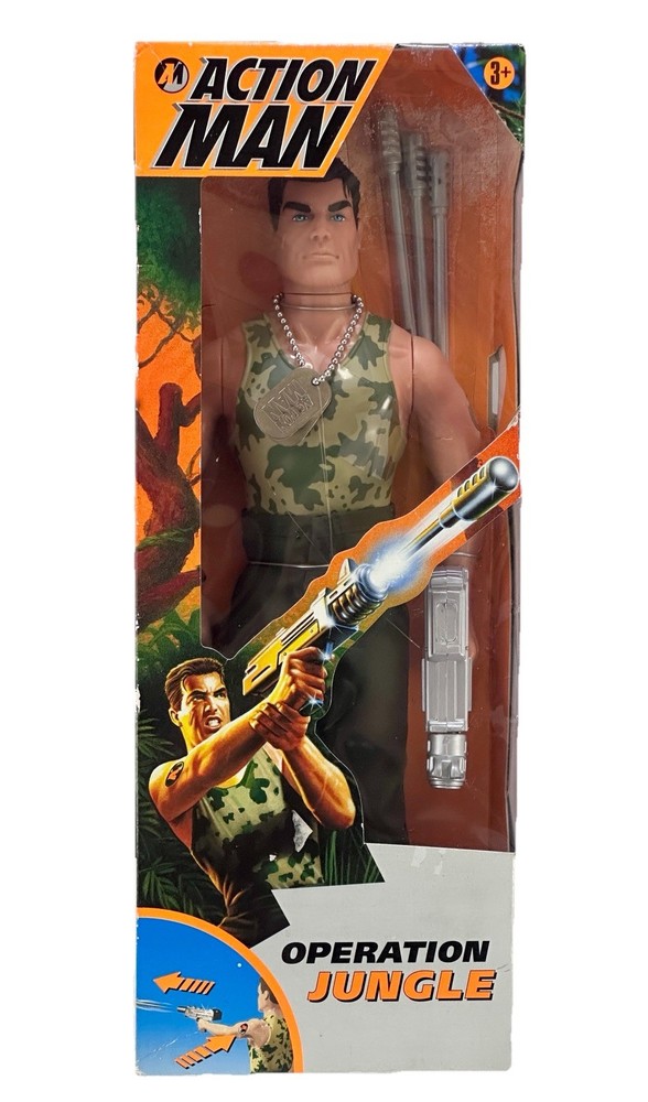 ACTION MAN OPERATION JUNGLE 1997 HASBRO GIG EURO BOX