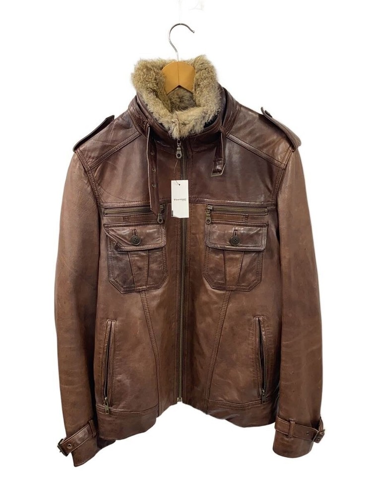 Wind  Leather Jacket Blouson/-/Sheep Leather/Brw 3504