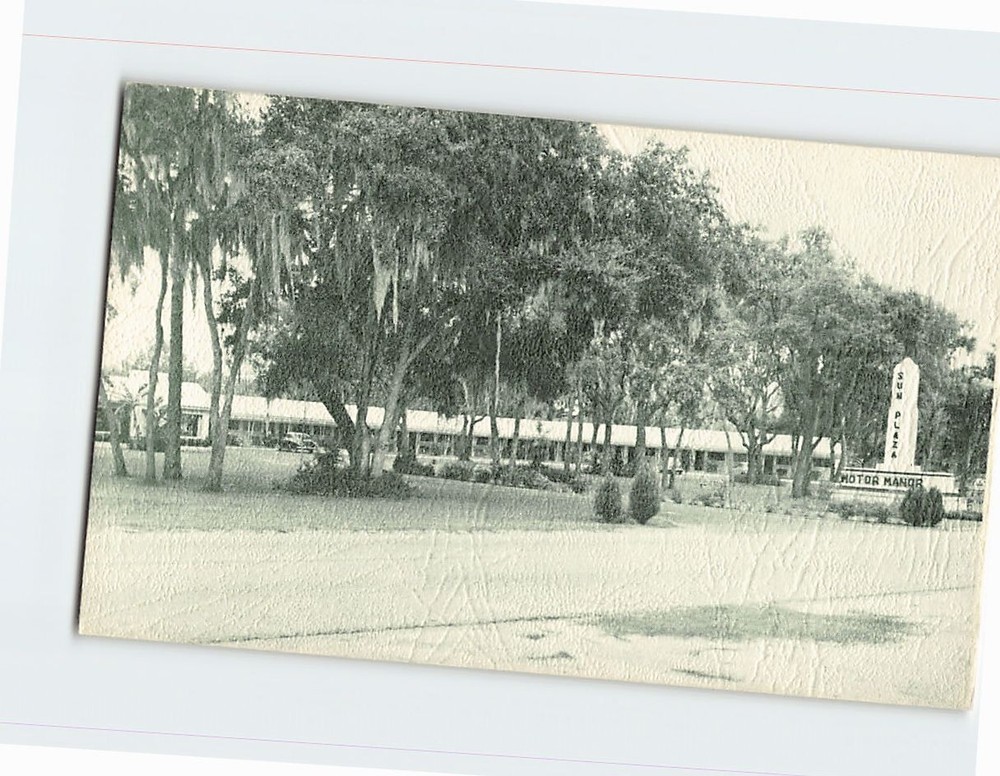 Postcard Sun Plaza Motor Manor  Ocala Florida