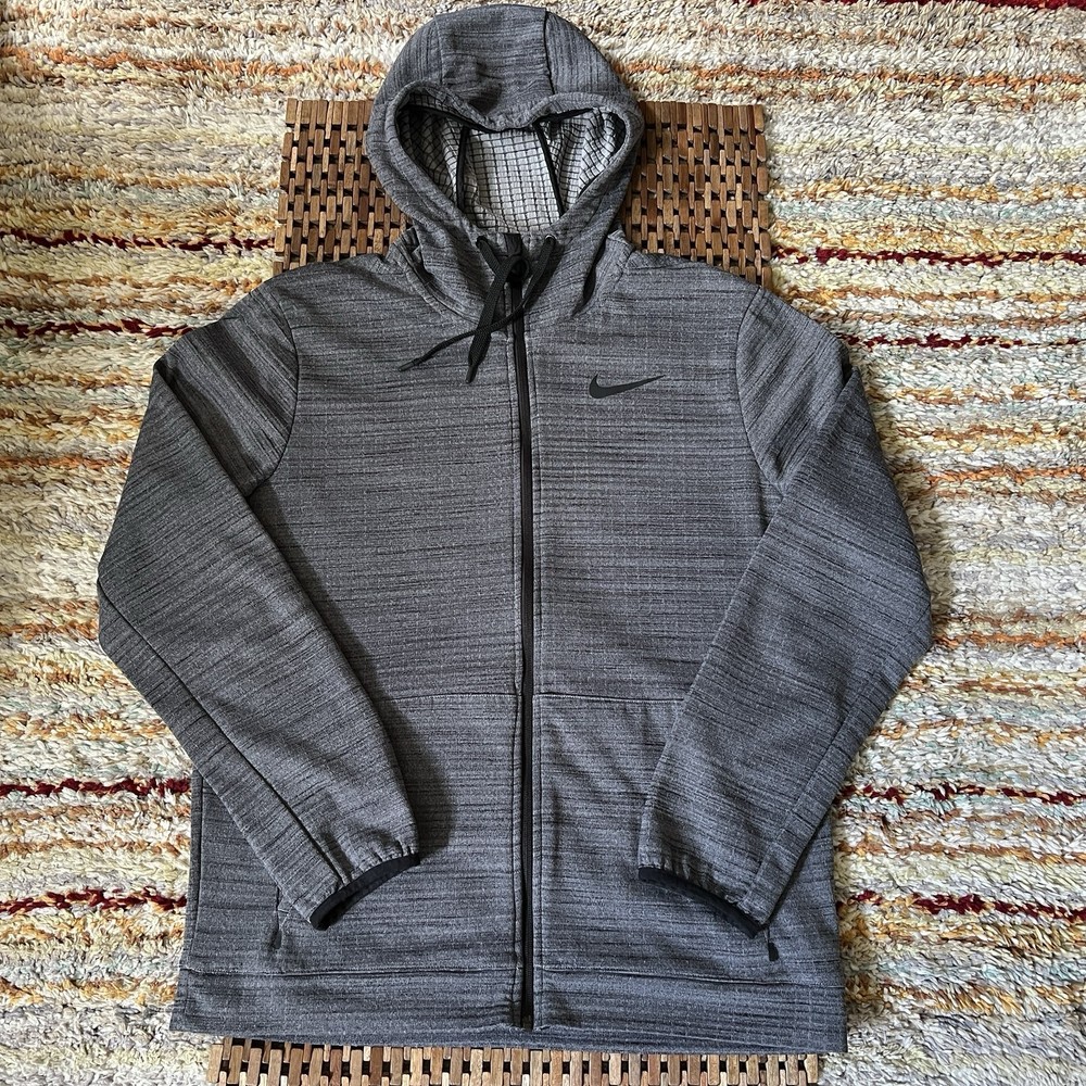 Nike Tech Fleece Full Zip Hoodie Hoody Jacket Black Grey Men’s Size Large L