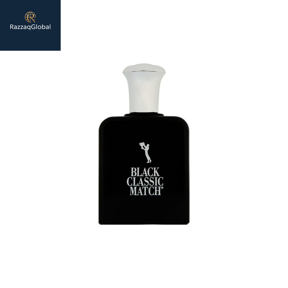ParfumsBelcam Black Classic Match EDT men woody fresh scent 2.5oz