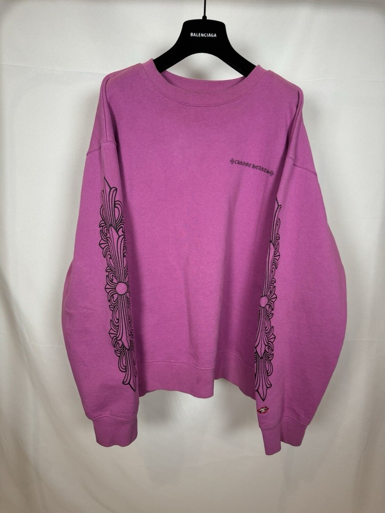 Chrome Hearts Matty Boy Floral Web Crewneck