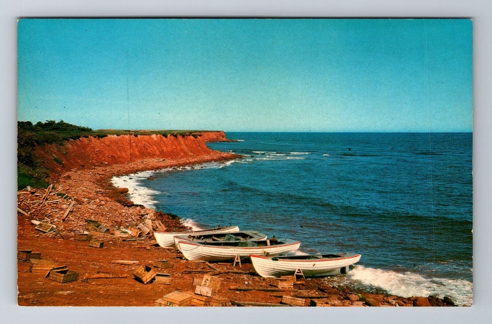 Saint Peters Harbor-Prince Edward Island, North Shore Fishing, Vintage Postcard