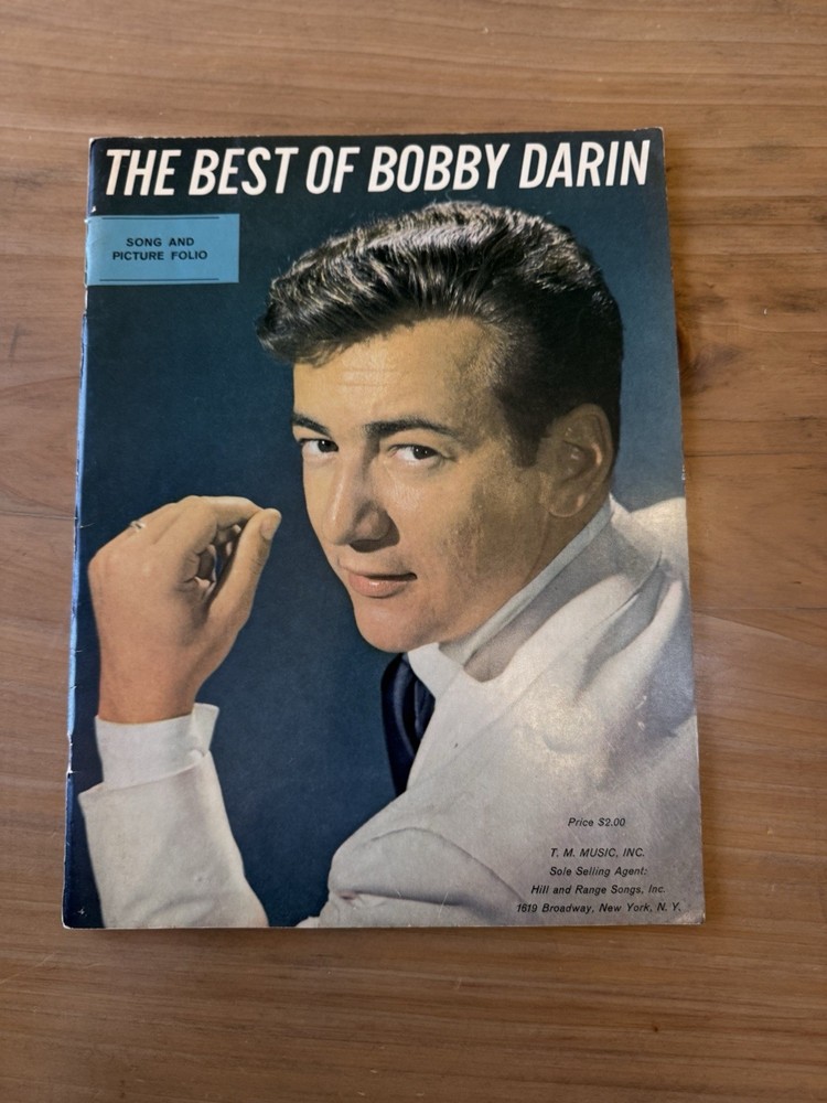 The Best of Bobby Darin Song & Picture Folio Vintage Sheet Music 1950s/60s Rare