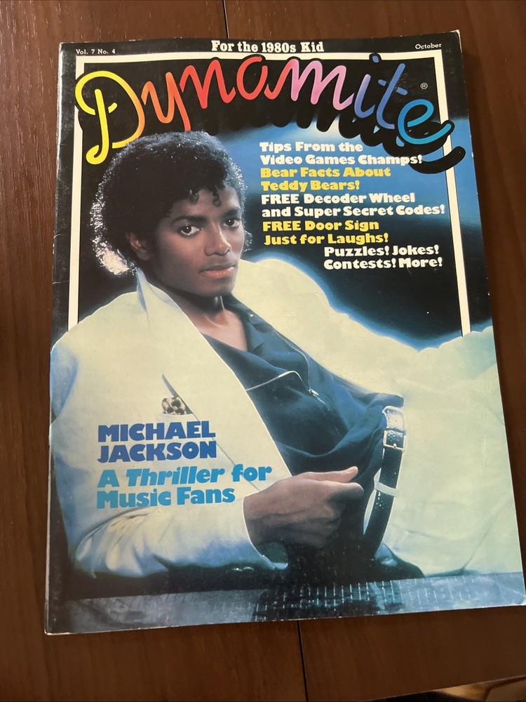 dynamite magazine Michael Jackson Vol 7 No 4 October  1983