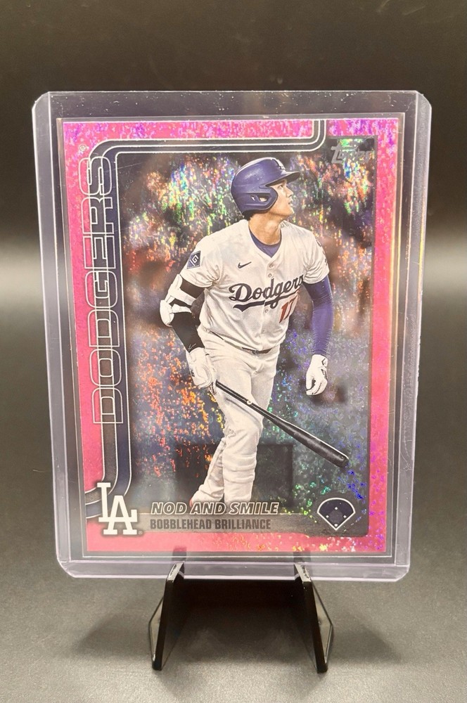 2025 Topps Update- Pink Holo Foil- Shohei Ohtani- #US84 Nod and Smile- Dodgers