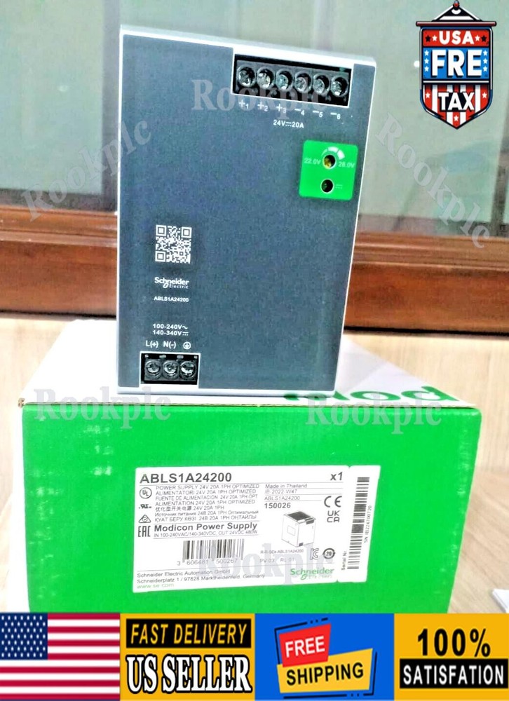 1PC- SCHNEIDER ABLS1A24200 Regulated Power Supply, 100-240V AC,24V 20 A, 1phase
