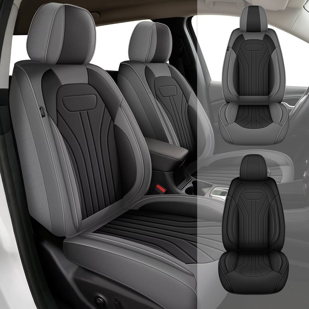 Car Seat Covers For Dodge Charger 2006-2026 Faux Leather Cushion (2/5 Seats)