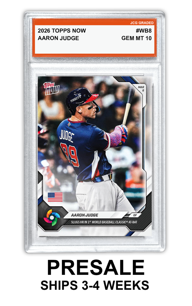 Aaron Judge 2026 TOPPS NOW WBC #WB8 Graded Gem Mint 10 - Presale