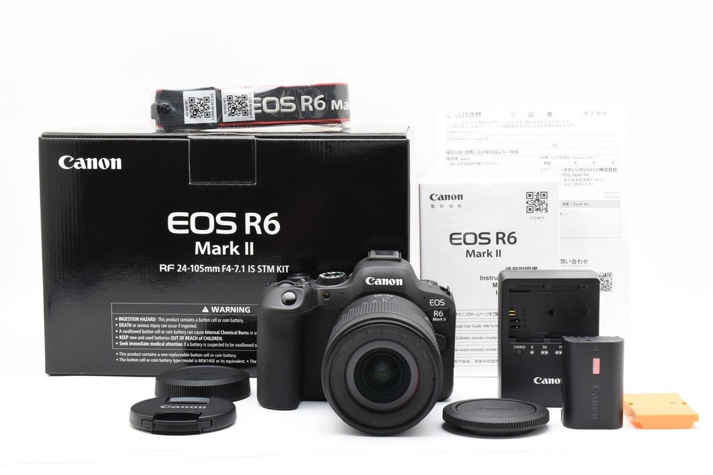 Canon EOS R6 Mark II Body RF 24-105mm F4-7.1 IS STM KIT Unused TOP MINT Japan