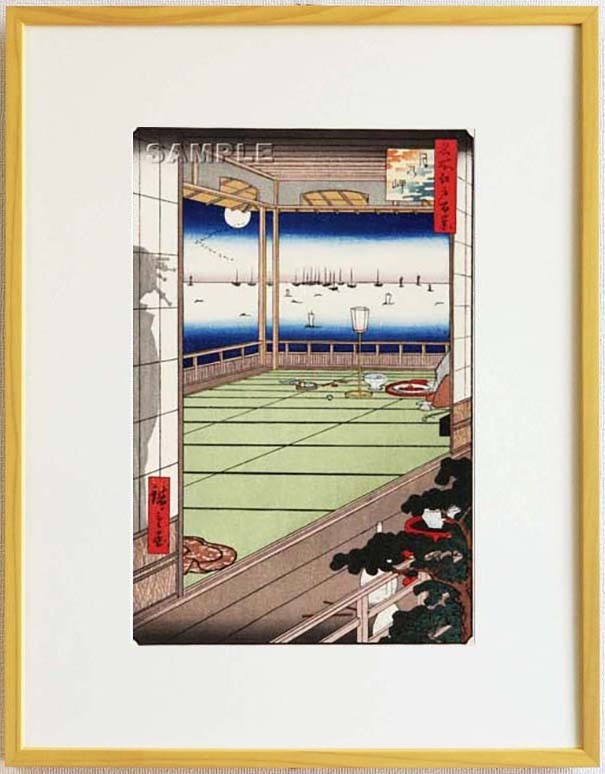 Y0108 Traditional Crafts of Tokyo Framed Hiroshige Utagawa Woodblock Print #082