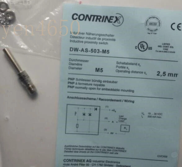1pc New For CONTRINEX DW-AD-503-M5 Proximity Switch Sensor