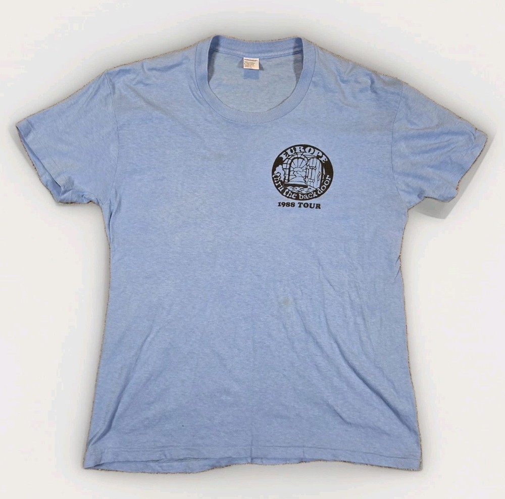 Vtg Rick Steves Europe Thru The Back Door Tour 1988 Single Stitch T-Shirt XL