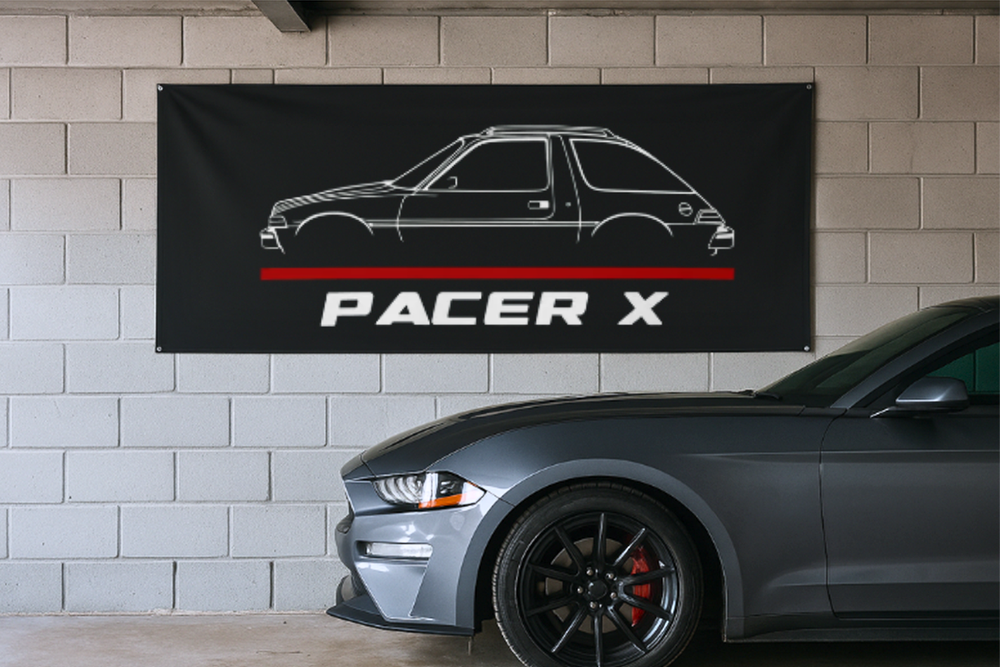 AMC Pacer X Decoration Banner Stylish Car Enthusiast Decor 60x180cm