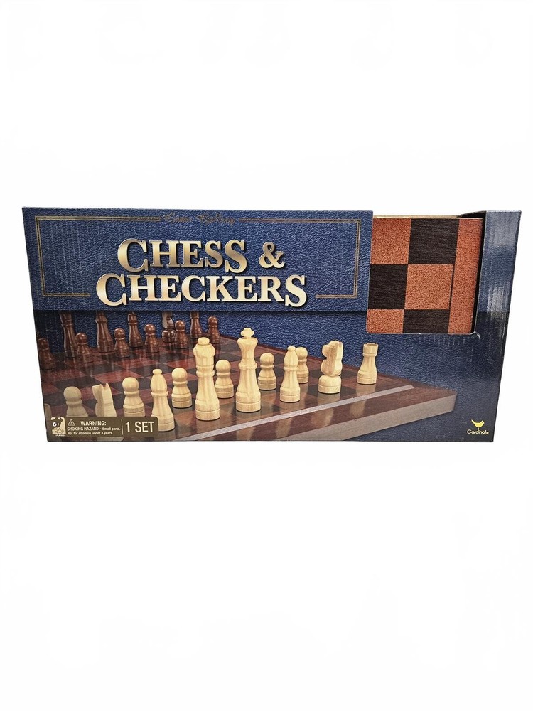 Game Gallery Chess & Checkers Set NWOT