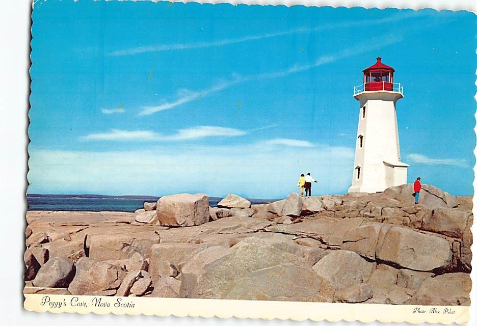 Postcard Lighthouse Peggy's Cove Nova Scotia Canada