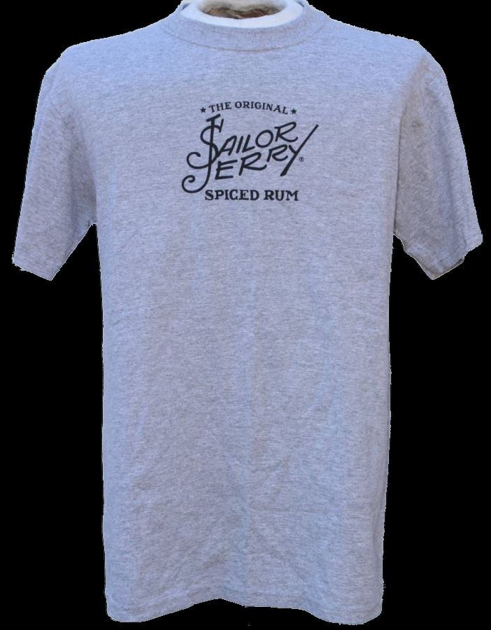 Sailor Jerry Spiced Navy Rum Gray T Shirt Size Medium The Original