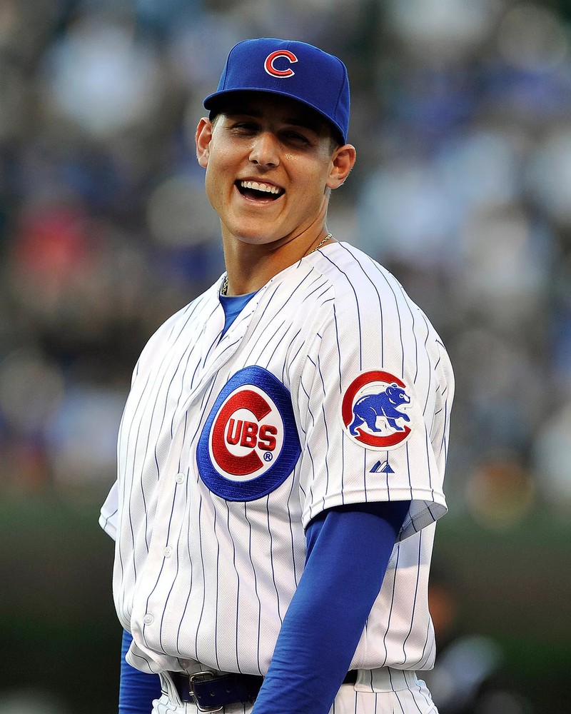 GLOSSY PHOTO PICTURE 4x6 Anthony Rizzo Chicago Cubs Smiling