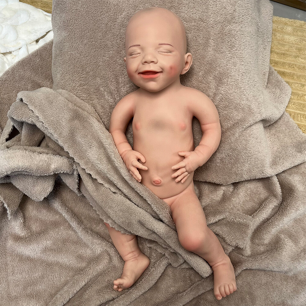 18-Inch Soft Silicone Reborn Baby Doll Washable Flexible Cuddle Newborn 6.2 lbs