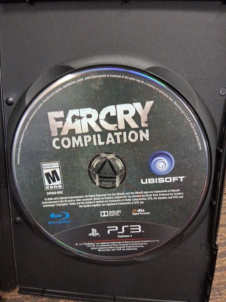 Far Cry Compilation PlayStation 3 Disc Only  PS3 Tested W/ Gamestop Case