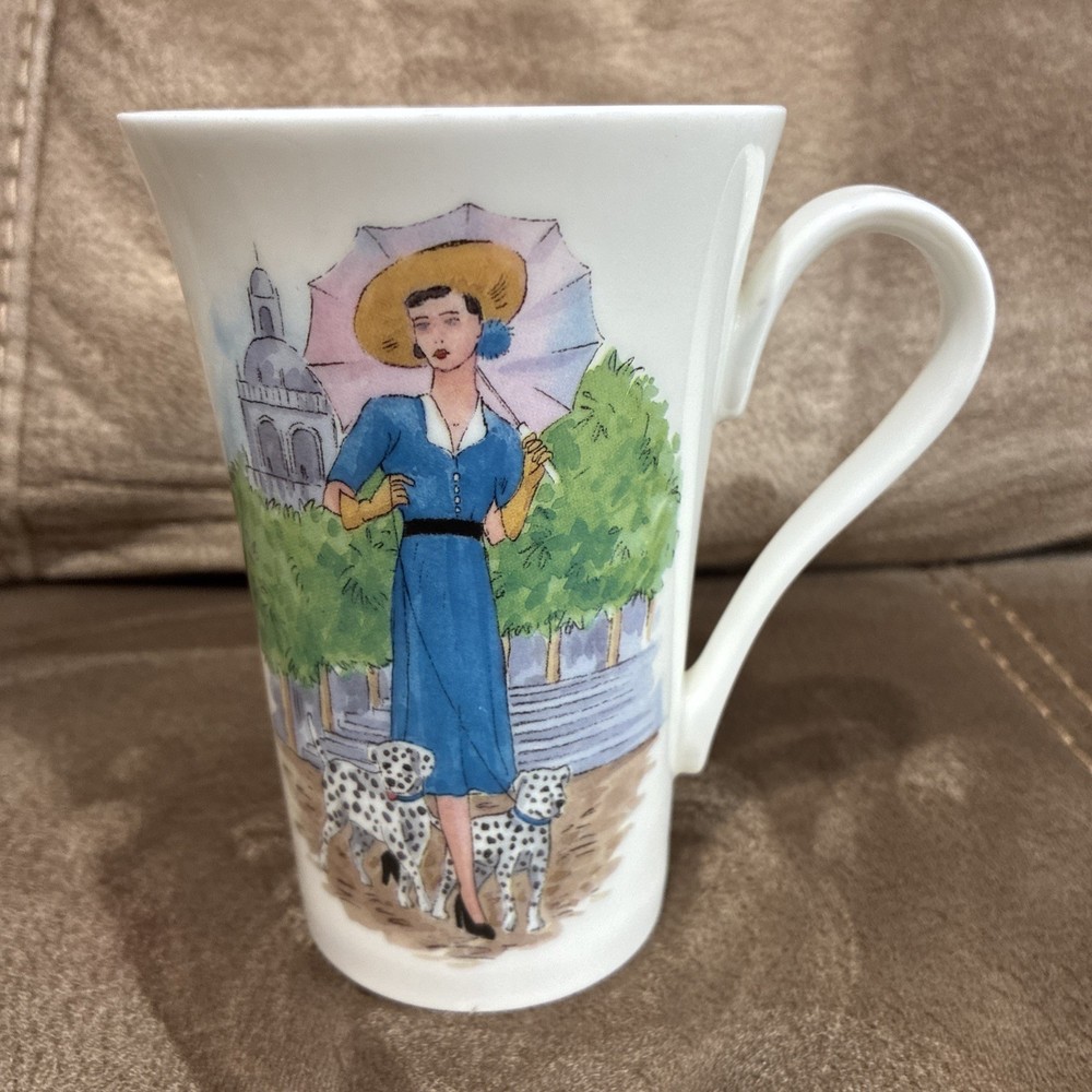 Vintage Roy Kirkham Bone China Boulevard Chic Tall Mug 5