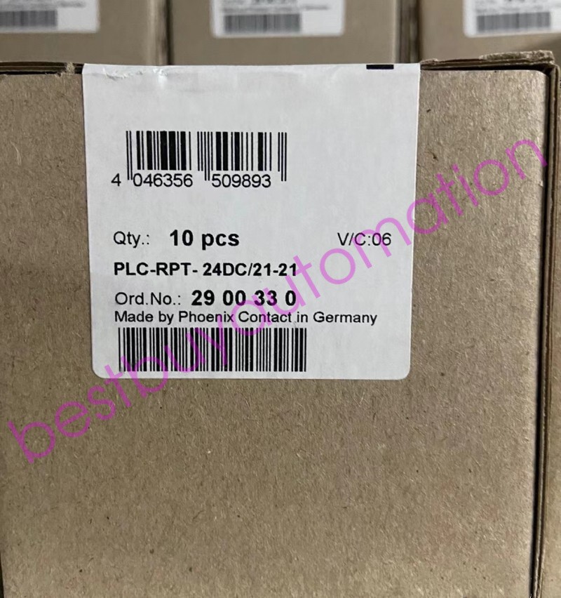1pcs Phoenix Contact PLC-RPT- 24DC/21-21 Relay Module 2900330