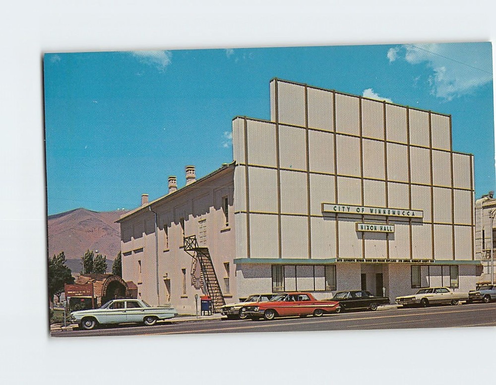 Postcard Nixon Hall Winnemucca Nevada USA