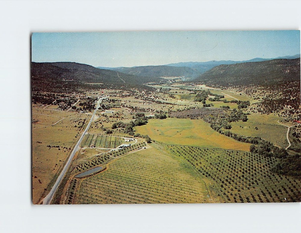 Postcard Aerial View Ruidoso Valley on Highway 70 NM USA