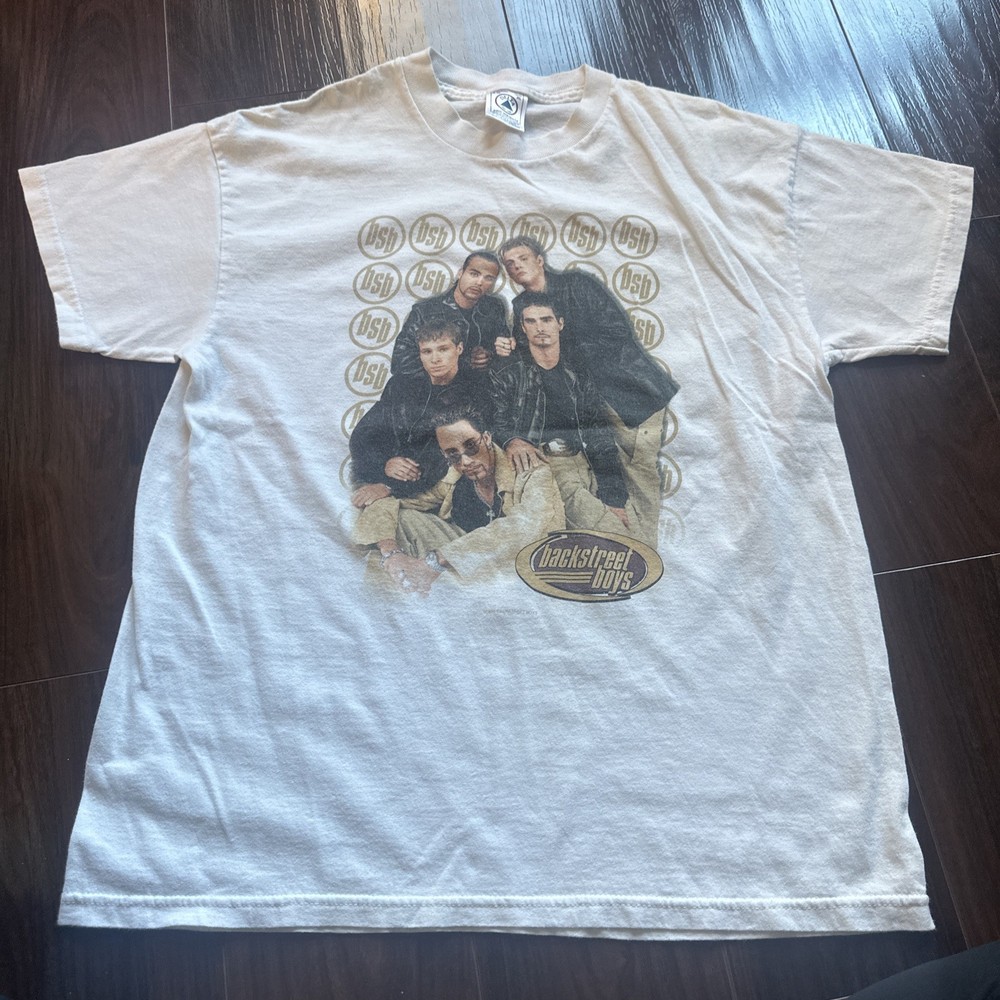 Vintage 90s Backstreet Boys Band T Shirt Size XL Youth 1999 Tultex Cotton