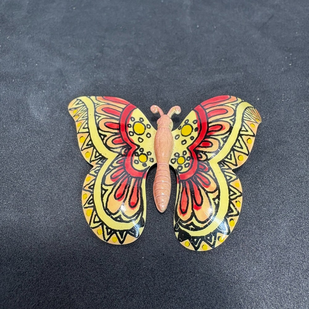Vintage West Germany Butterfly Brooch Pin Enamel