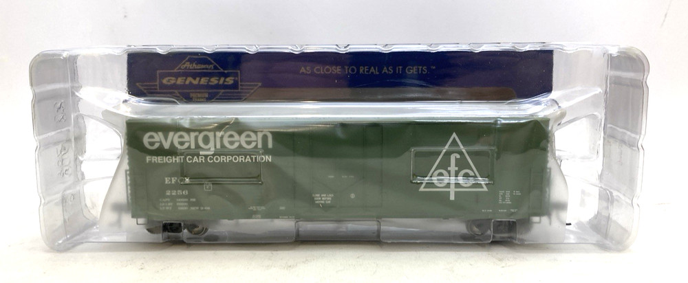 Athearn Genesis ATHG26796 – HO Scale Evergreen 50' PC&F Boxcar #2256 NEW SEALED