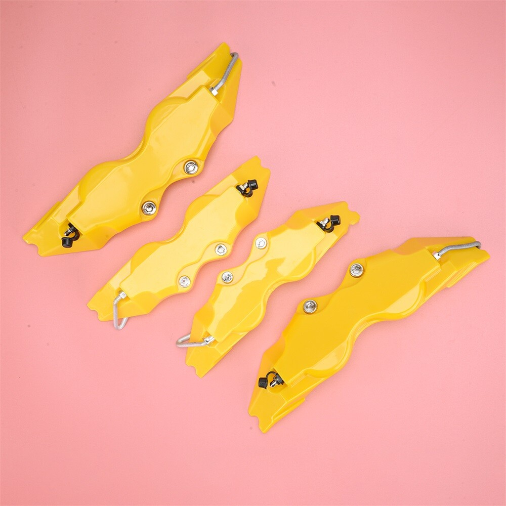 4PCS Car Rear Brake Caliper Covers Disc Brake Wheels Tyres Trim
