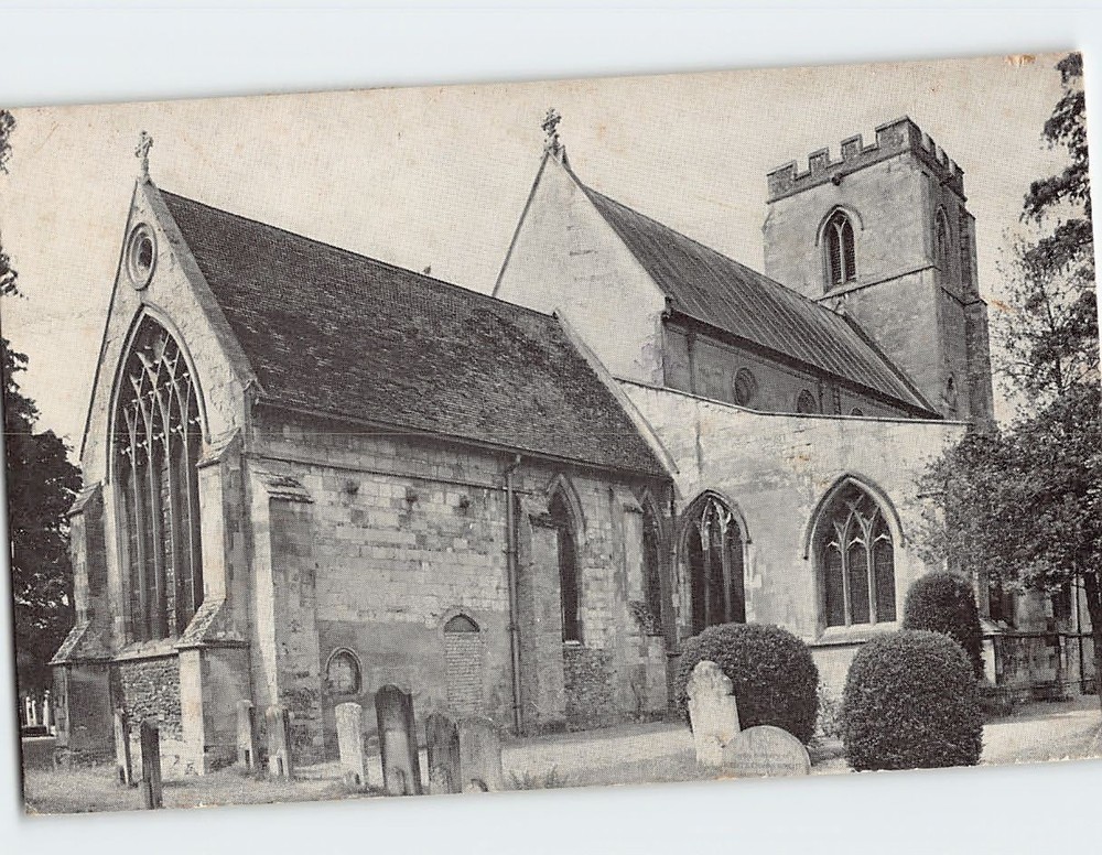 Postcard The Parish Church Of St Mary & St Michael Trumpington Cambridge England