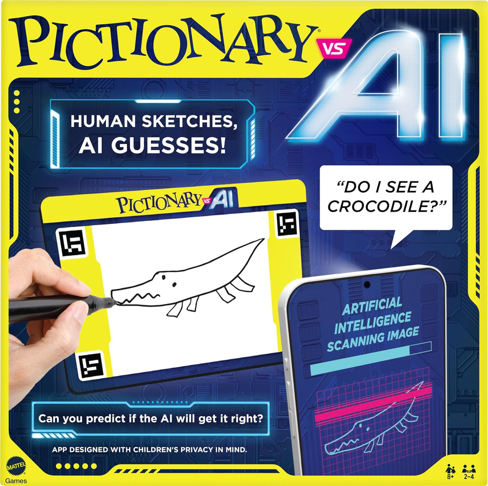 Pictionary Family Game with AI for 2-4 Players - Fun for Game Nights