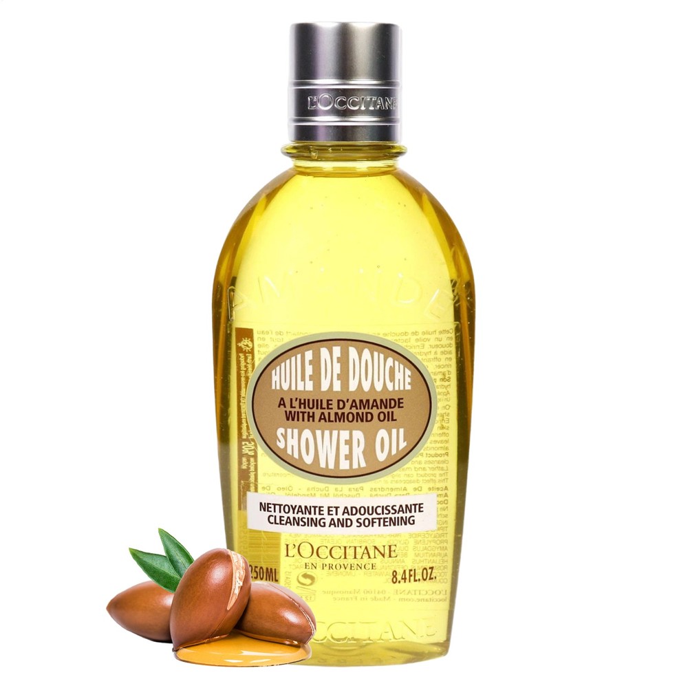 Almond Cleansing & Softening Shower Oil by L'occitane for - 8.4 oz Shower Oil