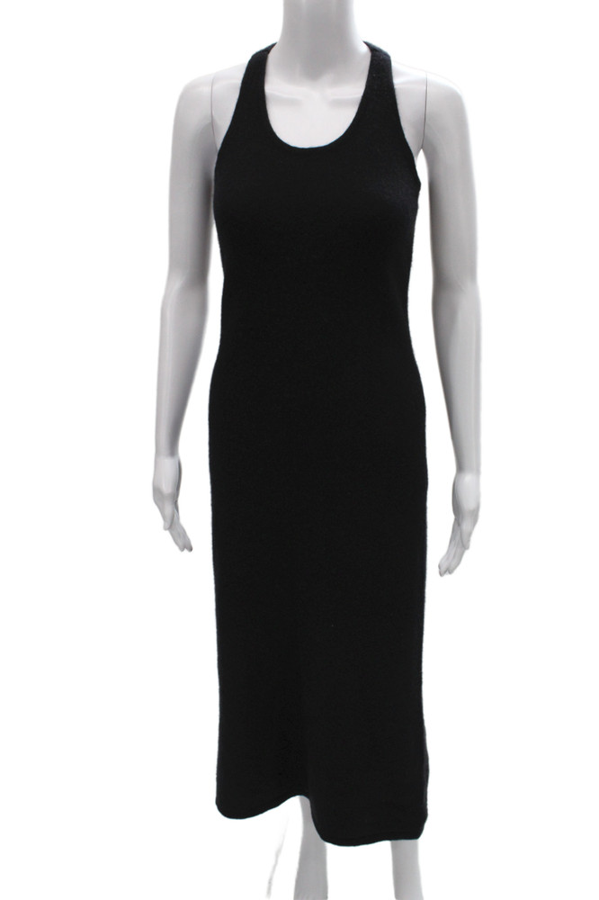 James Perse Womens Maxi Dress Black Cashmere Sleeveless Round Neck Size 0Free Shipping in US $100+ Orders | $6.95 Orders Below