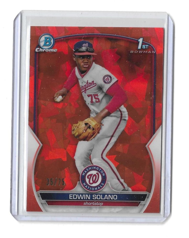 2023 Bowman Chrome Sapphire Edition - Prospects Orange #BCP-169 Edwin Solano /75