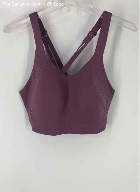 Lululemon Womens Purple Air Support Crossback Adjustable Sports Bra Size 38D