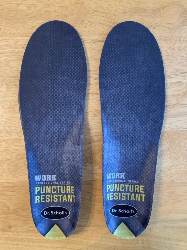 Dr. Scholl's Professional Work Insoles Puncture Resistant for Men Sizes 8-14