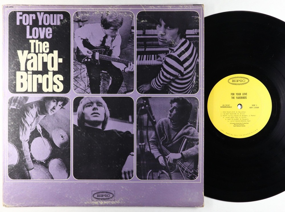 Yardbirds - For Your Love LP - Epic Mono