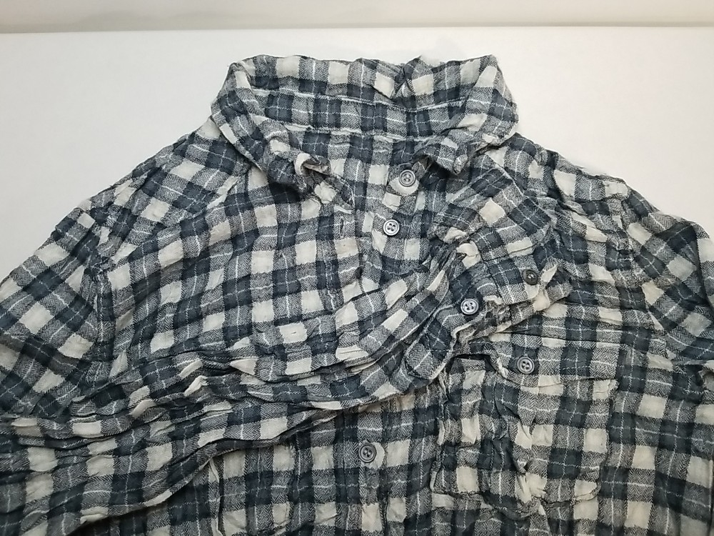 Plaid Flannel Shirt Womens Size Small Button Up Long Sleeve