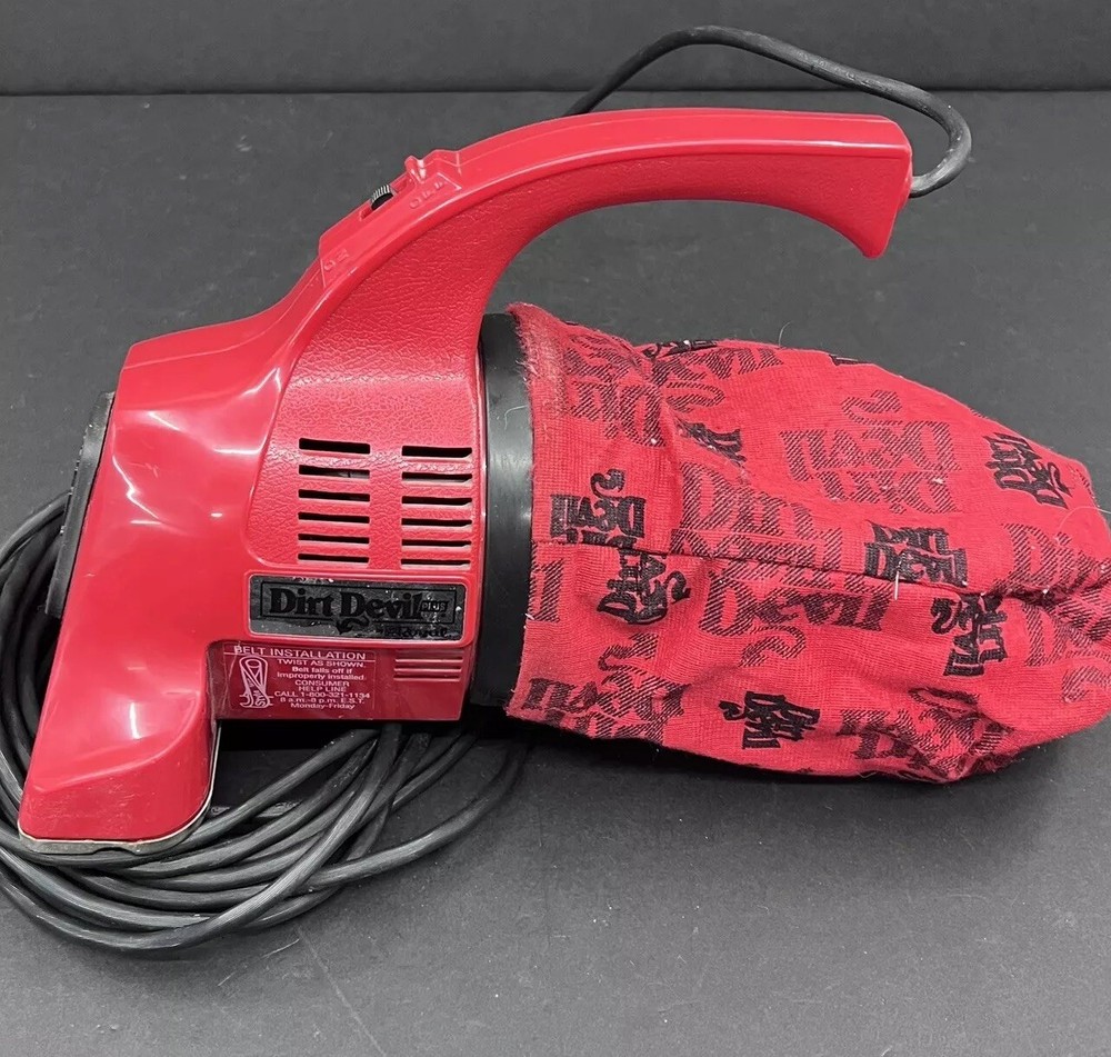 Royal Dirt Devil Model 08100 Vacuum Hand Vac 20' Cord Red Tested & Working!