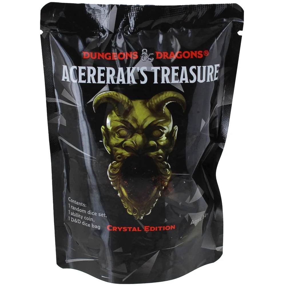 Dungeons & Dragons Acererak's Treasure Pack Dice Set Random Crystal Edition-image