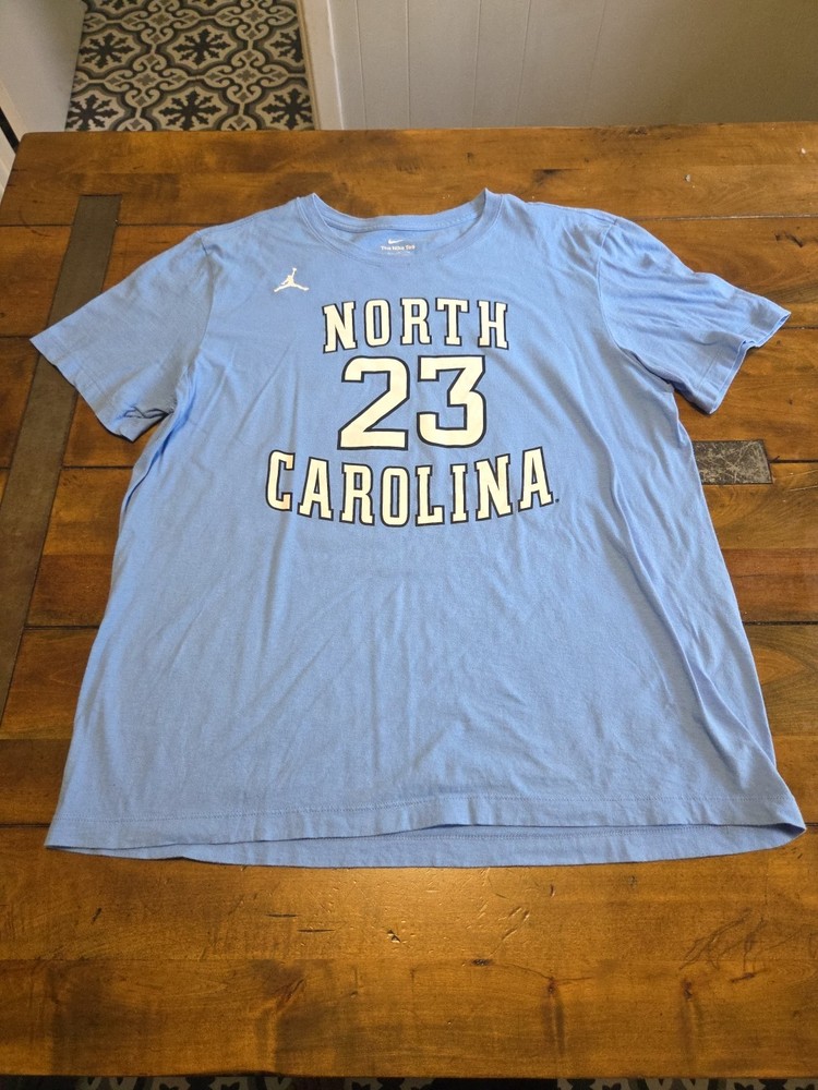Jordan Brand UNC Tar Heels Michael Jordan #23 T-Shirt Blue XL Nike