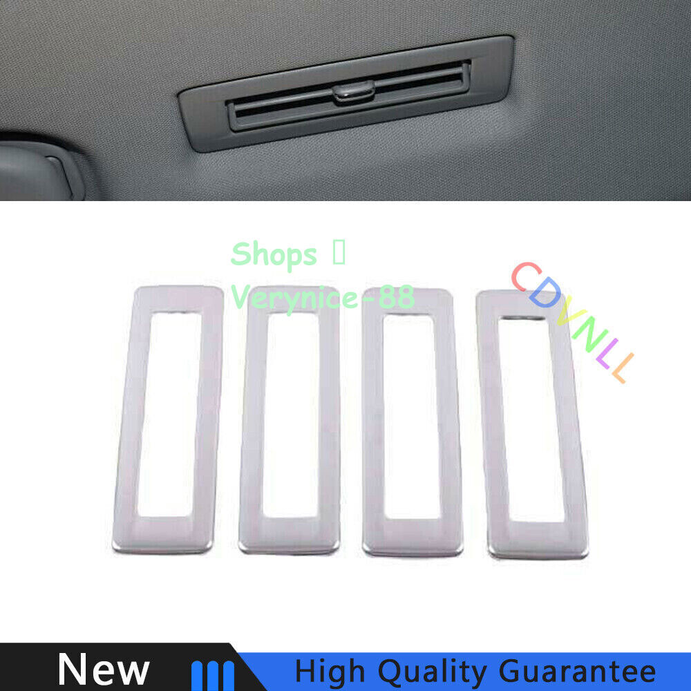 For Chevrolet Blazer 2019-2021 Silver Titanium Car Roof Air Outlet Vent Trim 4PC