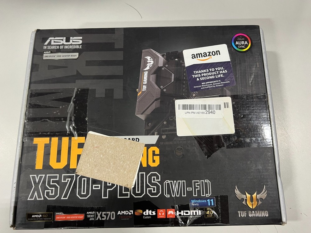 ASUS Tufgamingx570pluswi AMD Ryzen 3rd Am4 Processors CPNT W Dual NVMe M.2 USB