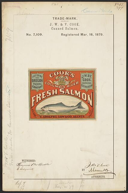 Photo:J. W. & V. Cook for Cook's brand Canned Salmon