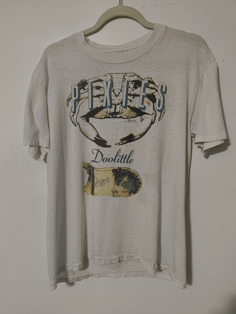 Ultra Rare Pixies Doolittle Tour Shirt 1989 MEDIUM band Music Vintage T-shirt