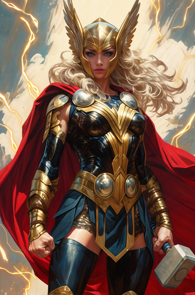 JANE FOSTER THOR 02 Fine Art Print 13x19 Limited Edition 1 of 30 Avengers